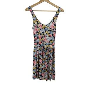Zara Colorful Floral Mini Summer Iconic Sleeveless Dress